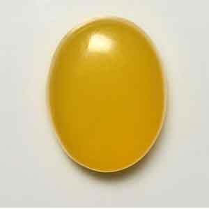 Yellow Aqeeq stone